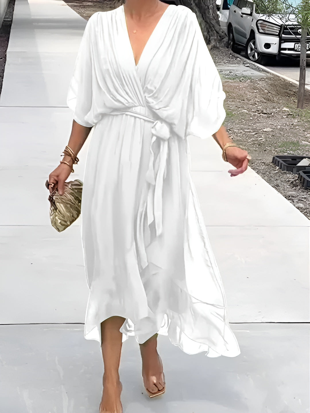 Monica | Elegant Stilfuld Omslagskjole