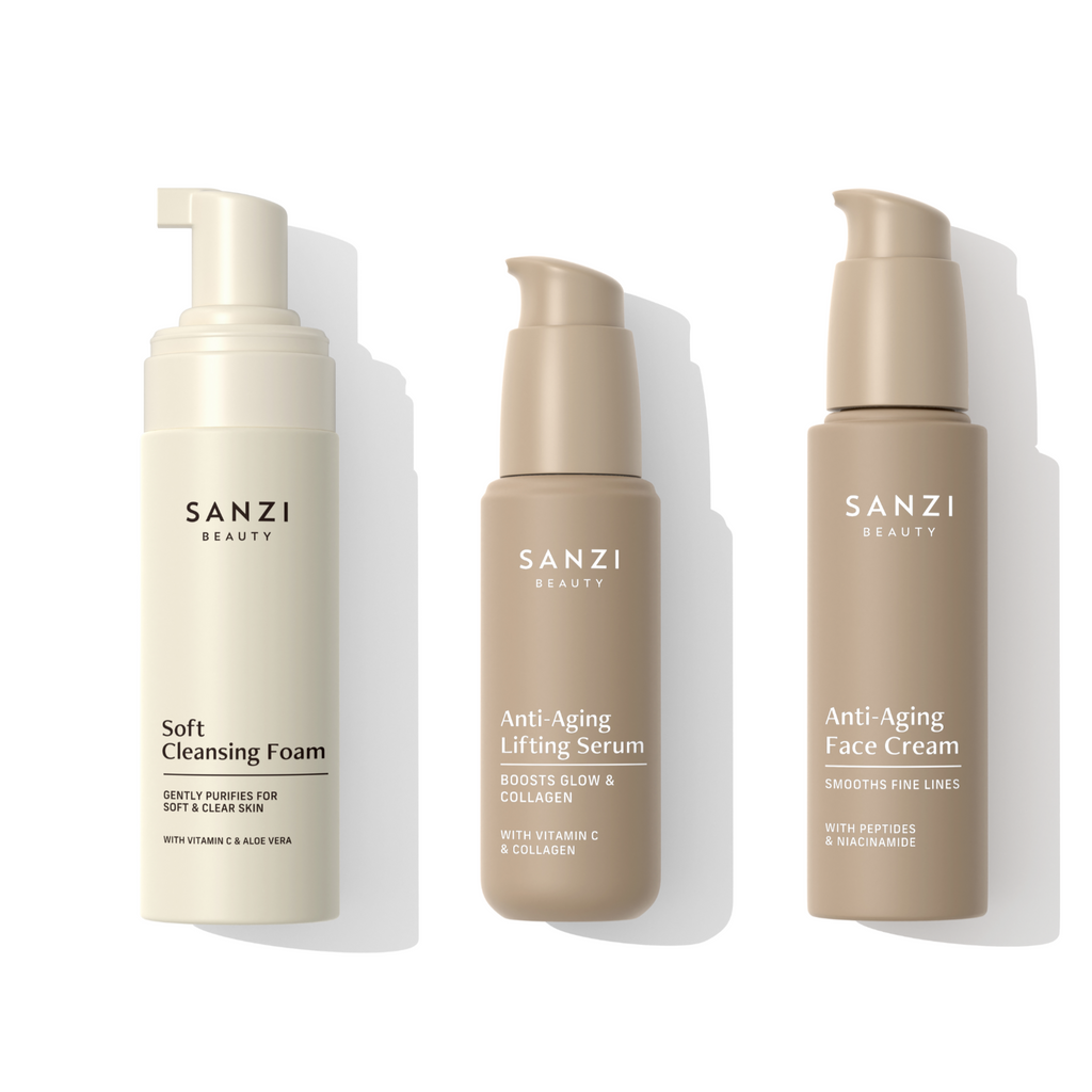 PAKKE: CLEANSE + ANTI-AGING SERUM + ANTI-AGING FACE CREAM