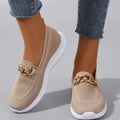 Kathrine | Stilfulde Slip-On Sneakers med Kædedetalje