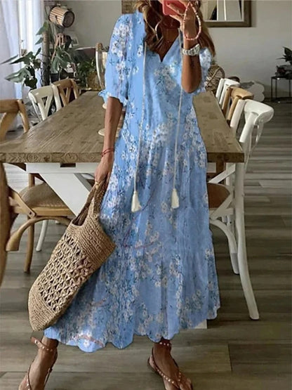 Lana | Boho V-udskæring sommerkjole