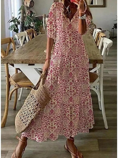 Lana | Boho V-udskæring sommerkjole