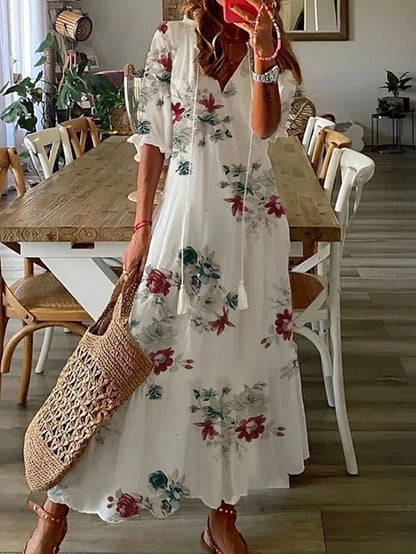 Lana | Boho V-udskæring sommerkjole