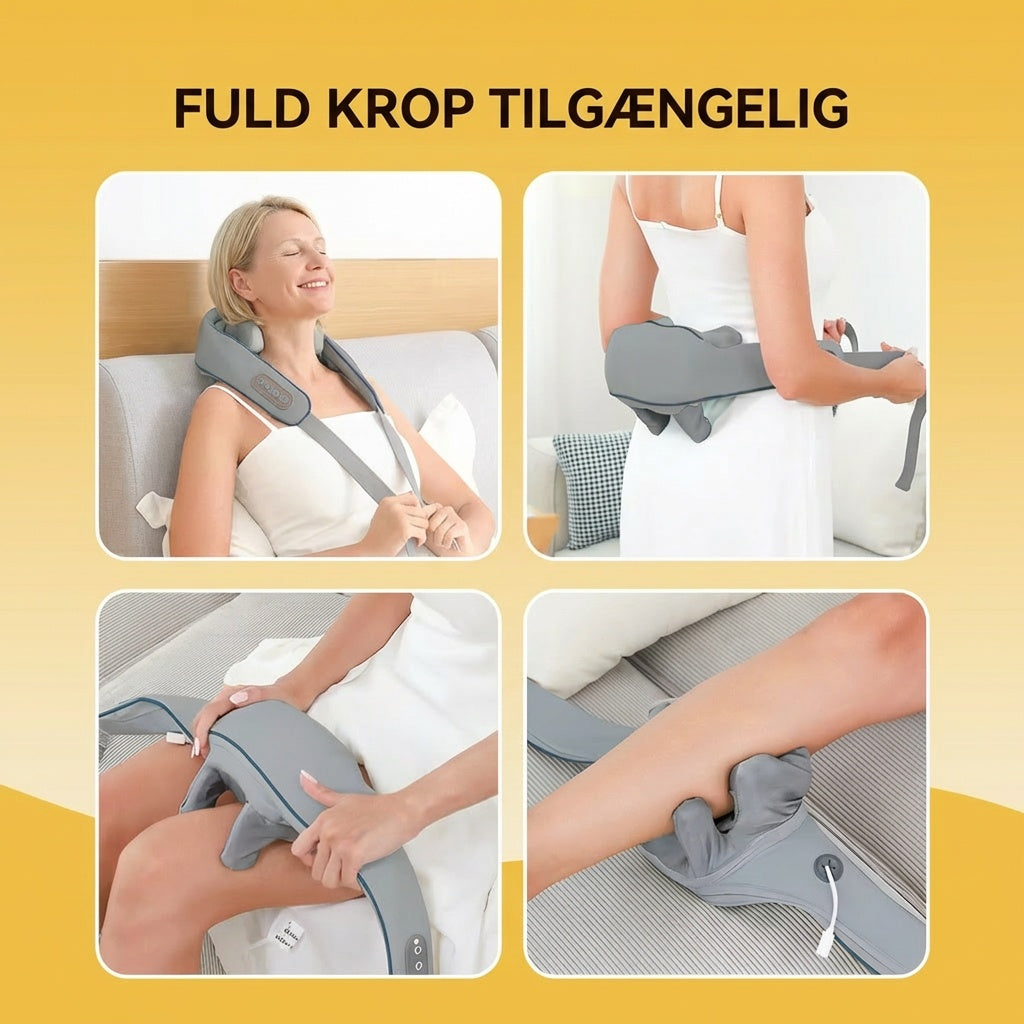 TrapeziusRelief - Trådløs Nakke- og Skuldermassage med Varme